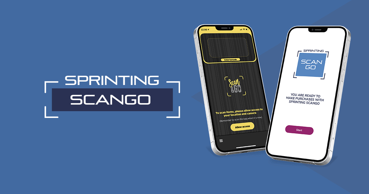 Sprongo Qr Code Advanced self-service shopping solution | Sprinting ScanGo